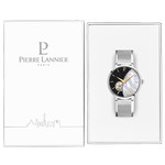 Montre Pierre Lannier femme automatique acier bracelet maille milanaise - vue D2