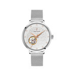 Montre Pierre Lannier femme automatique acier bracelet maille milanaise - vue 1