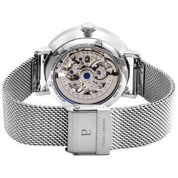 Pierre Lannier dameshorloge met Milanese schakelarmband, automatisch roestvrij staal