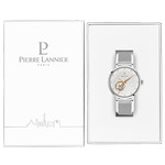 Montre Pierre Lannier femme automatique acier bracelet maille milanaise - vue D2