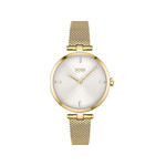 Montre Boss femme acier doré jaune - vue 1