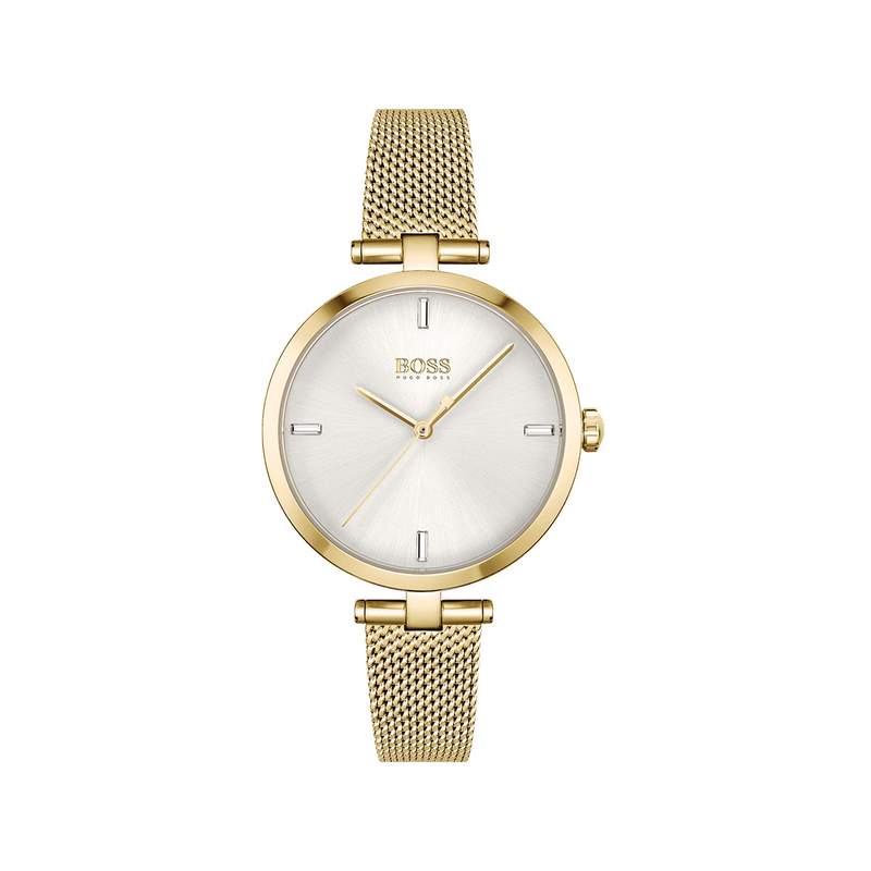 Montre Boss femme acier doré jaune - vue 1
