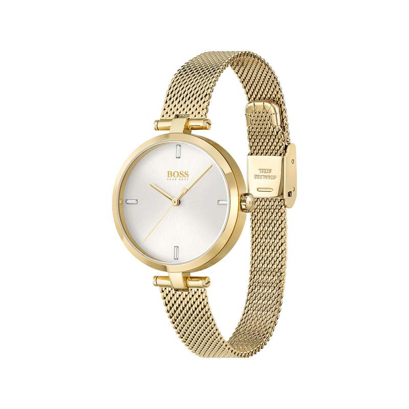 Montre Boss femme acier doré jaune - vue 2