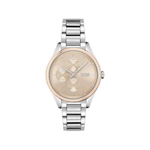 Steel multifunction ladies' boss watch