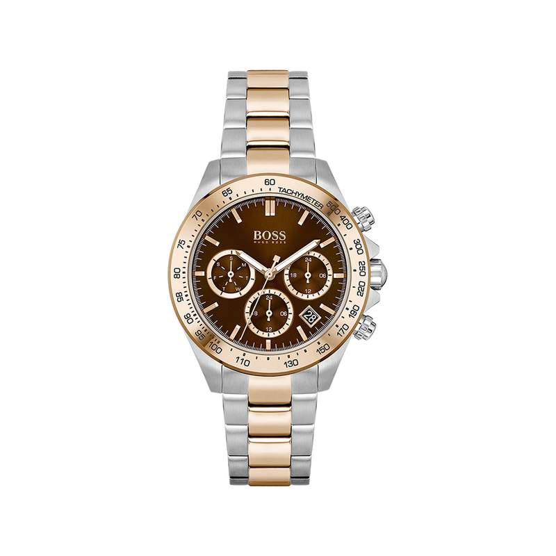 Montre Boss femme acier doré rose - vue 1