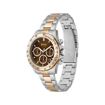 Montre Boss femme acier doré rose