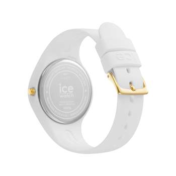 Ice Watch Women's white silicone watch, lightning motif.