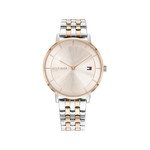 Montre Tommy Hilfiger femme acier bicolore rose - vue 1