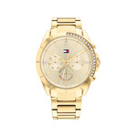 Montre Tommy Hilfiger femme acier doré jaune - vue 1