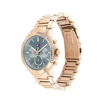Tommy Hilfiger roségoud stalen dameshorloge