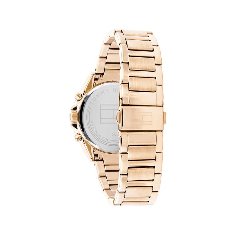 Montre Tommy Hilfiger femme acier doré rose - vue 3