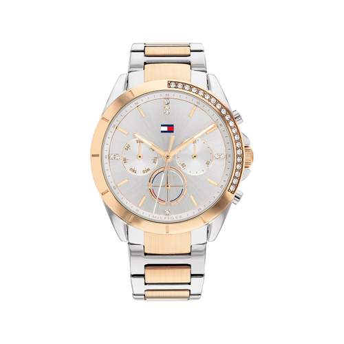 Montre Tommy Hilfiger femme acier bicolore rose