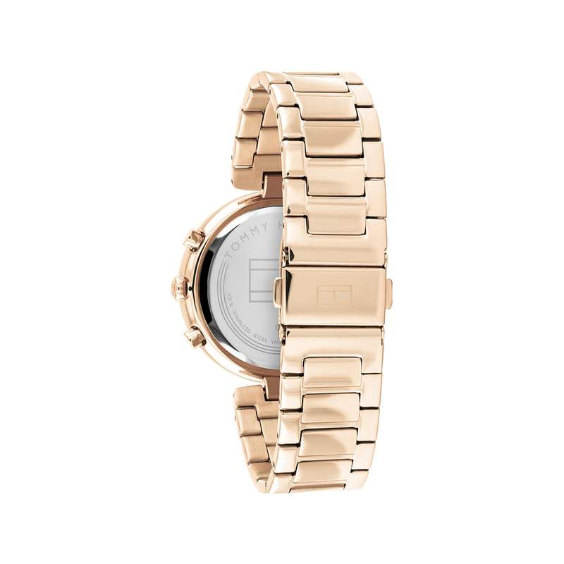 Montre Tommy Hilfiger femme acier doré rose - vue 3