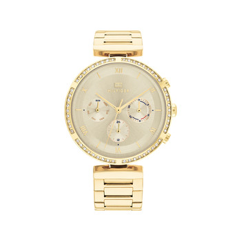 Montre Tommy Hilfiger femme acier doré jaune