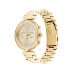Montre Tommy Hilfiger femme acier doré jaune - vue 2