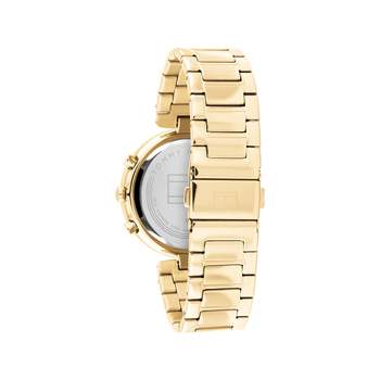 Montre Tommy Hilfiger femme acier doré jaune