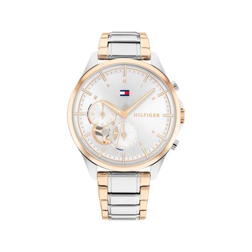 Montre Tommy Hilfiger femme acier bicolore rose