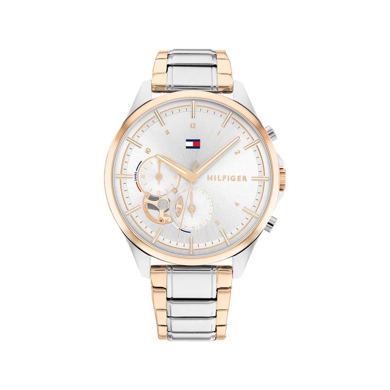 Montre Tommy Hilfiger femme acier bicolore rose - vue 1