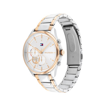 Montre Tommy Hilfiger femme acier bicolore rose