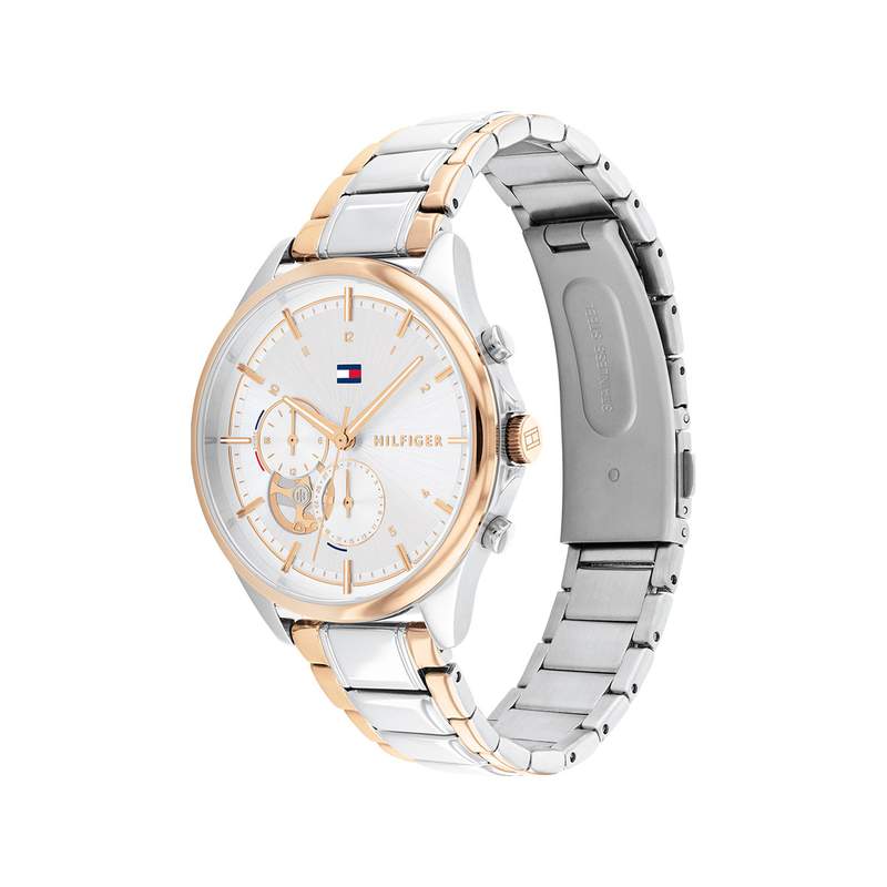 Montre Tommy Hilfiger femme acier bicolore rose - vue 2