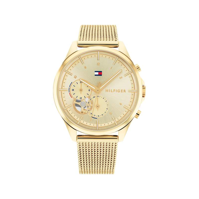 Montre Tommy Hilfiger femme acier doré - vue 1