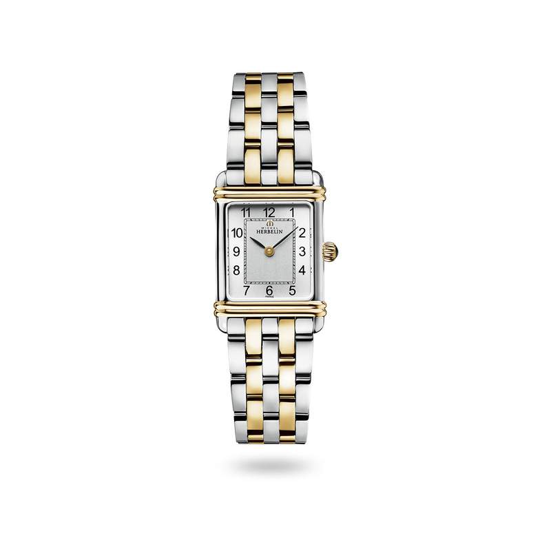 Montre Herbelin femme acier bicolore jaune - vue 1