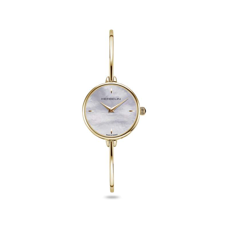 Montre Herbelin Fil femme doré jaune - vue 1