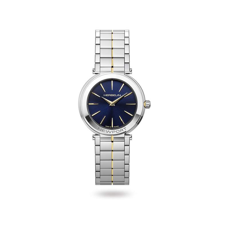Montre Herbelin Newport femme acier bicolore jaune - vue 1