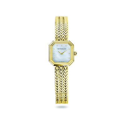 Montre Herbelin Octogone femme doré jaune - vue 1