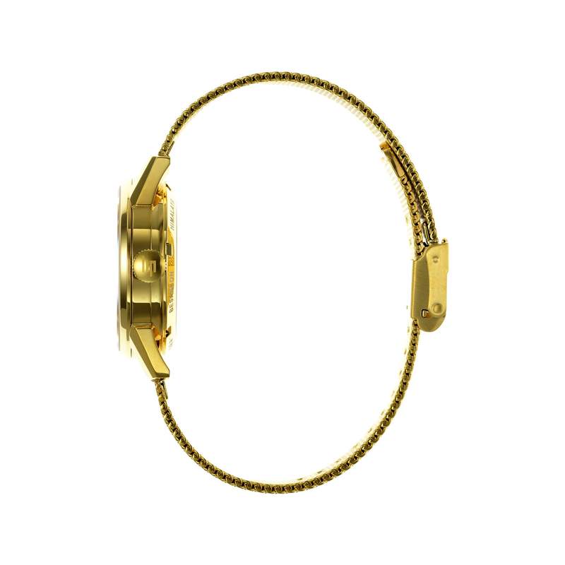 Montre Lip femme automatique métal doré - vue 2