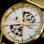 Montre Lip femme automatique métal doré - vue D1