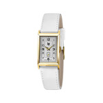 Montre Lip femme acier bracelet cuir vernis blanc - vue 1