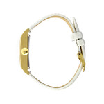 Montre Lip femme acier bracelet cuir vernis blanc - vue 2