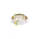 Montre Lip femme acier bracelet cuir vernis blanc - vue 3