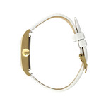 Montre Lip femme acier bracelet cuir vernis blanc - vue 4