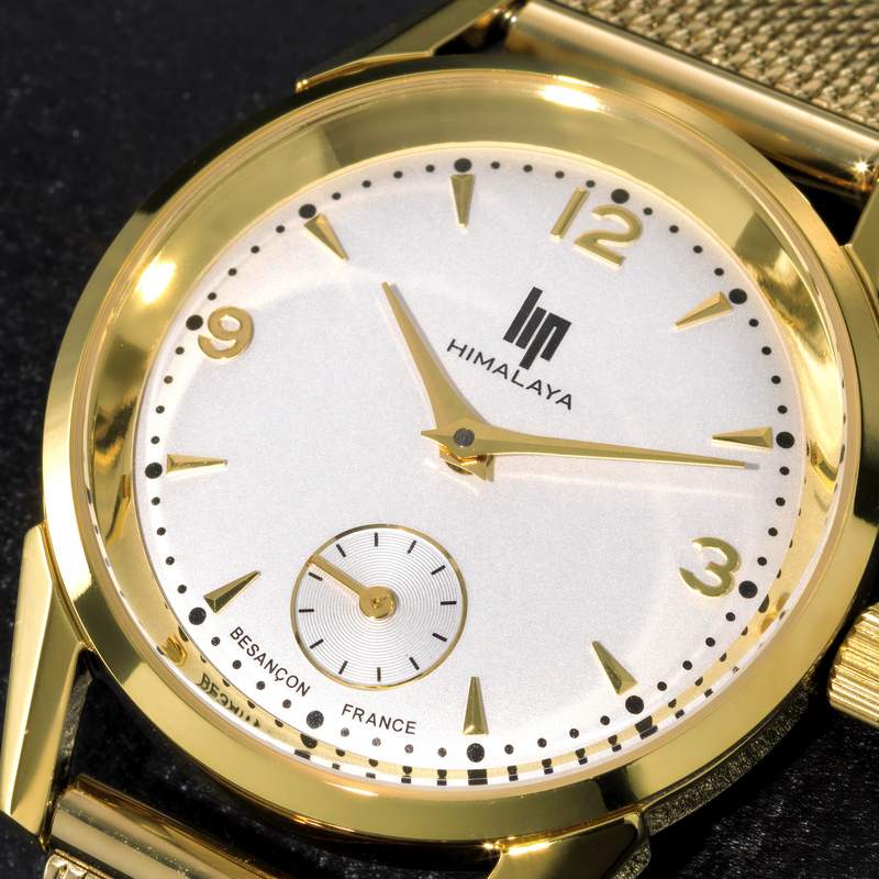 Montre Lip femme acier doré - vue D1