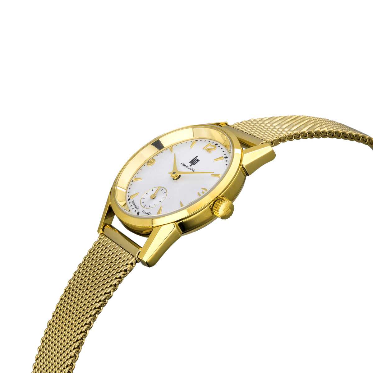 Montre Lip femme acier doré - vue D2