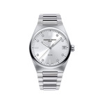 Montre Frédérique Constant femme acier bracelet caoutchouc - vue 1