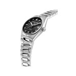 Montre Frédérique Constant femme automatique acier et caoutchouc - vue 2