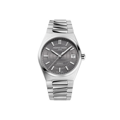 Montre Frédérique Constant femme automatique acier et caoutchouc - vue 1