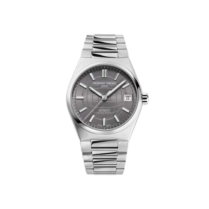 Montre Frédérique Constant femme automatique acier et caoutchouc - vue 1