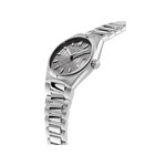 Montre Frédérique Constant femme automatique acier et caoutchouc - vue 2