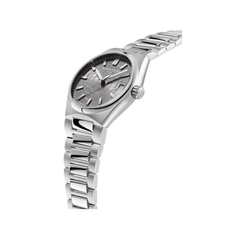 Montre Frédérique Constant femme automatique acier et caoutchouc - vue 2