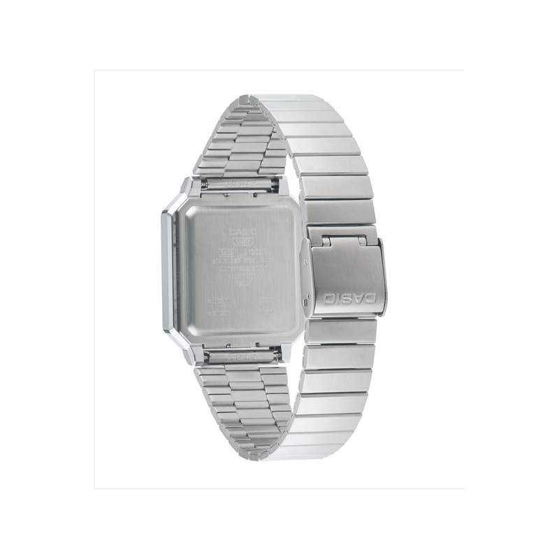 Montre Casio mixte résine bracelet acier - vue 3