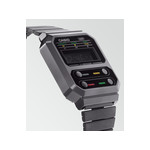 Montre Casio mixte résine gris bracelet acier gris - vue 2