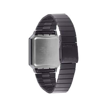 Casio mixed resin grey steel bracelet watch