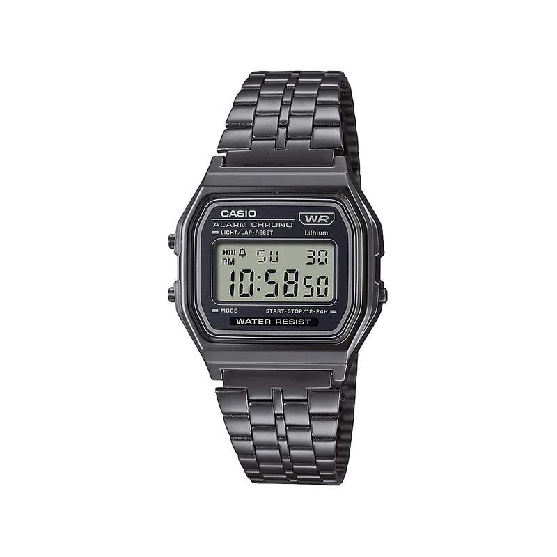 Montre Casio mixte résine gris bracelet acier gris - vue 1