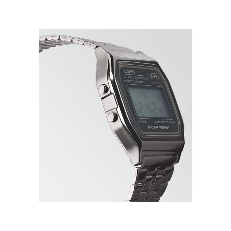Montre Casio mixte résine gris bracelet acier gris - vue 2