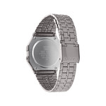 Montre Casio mixte résine gris bracelet acier gris - vue 3