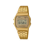Montre Casio mixte résine doré bracelet acier doré - vue 1